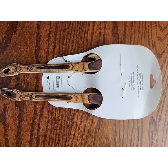 Island Bamboo Pakka Salad & Pasta Server NIP - Picture 2 of 2